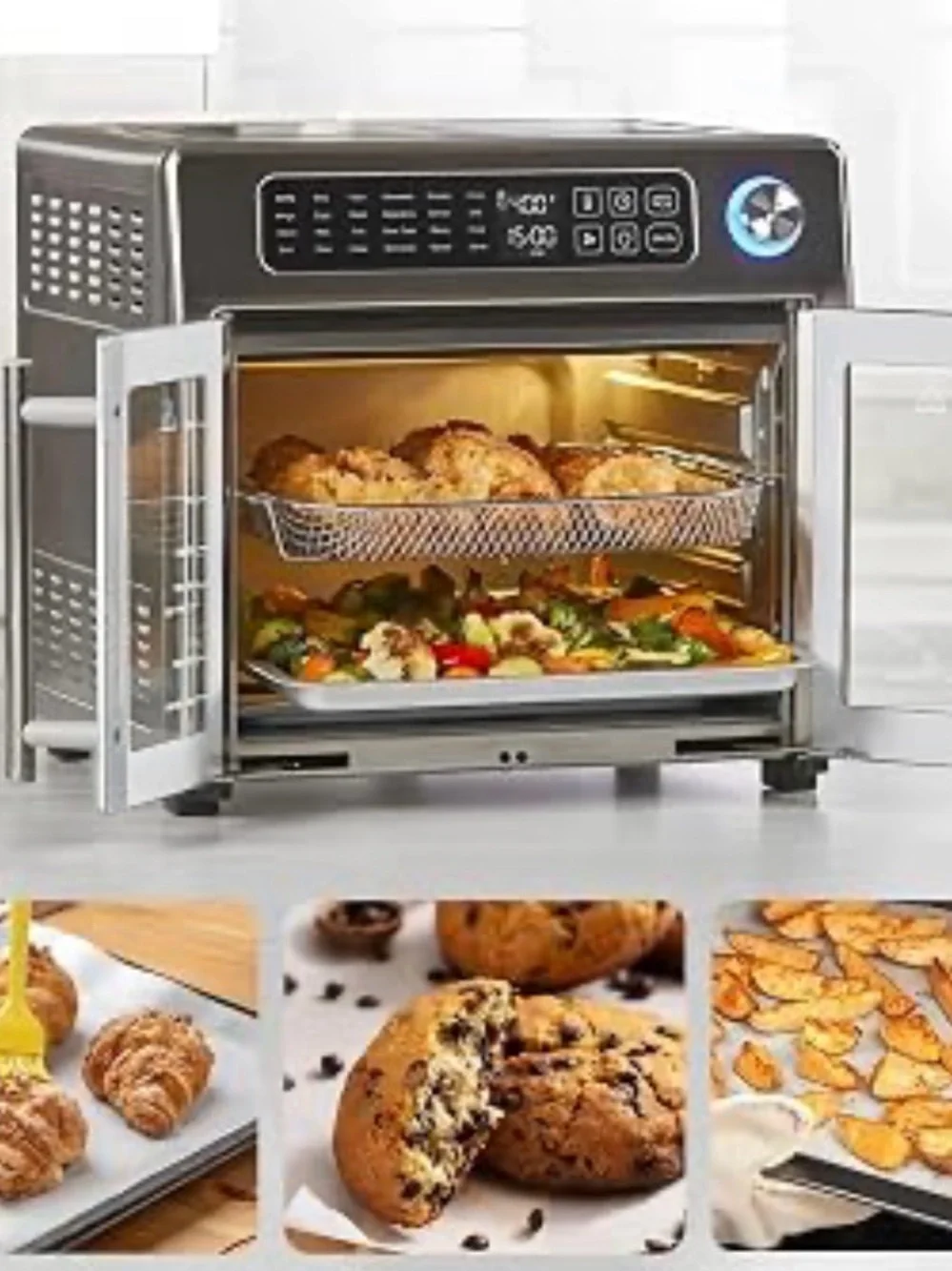 New in box | Emeril Lagasse French Door AirFryer 360 Stainless Steel 10-in-1
